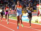 Mercy Cherono beats Vivian Cheruiyot  in the 3000 metres, 2012 Samsung Diamond League, Birmingham.